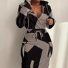 Plaid Hoodie Dress with Drawstring Detail ATHLEXES