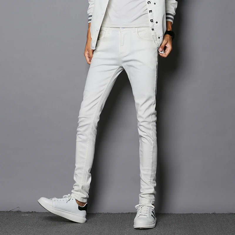 High Quality Slim Fit Denim Pencil Pants for Men ATHLEXES