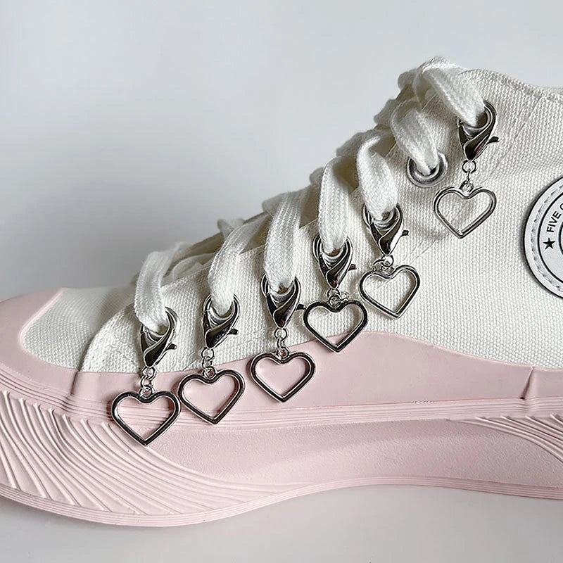 Chic Heart Tassel Boot Shoe Chain Jewelry for Trendy Sneakers ATHLEXES