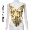Goddess Glam Metallic Corset Top ATHLEXES