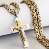 Divine Faith Stainless Steel Jesus Cross Necklace ATHLEXES