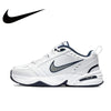 Nike Air Monarch IV White Navy 415445-102  Low-top Anti-slip and Hard-Wearing ATHLEXES