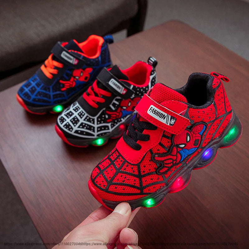 Superhero LED Kids' Sneakers Size 21-36 ATHLEXES
