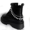 Elegant Pearl Chain Accessories for Martin Boots and Shoes ATHLEXES