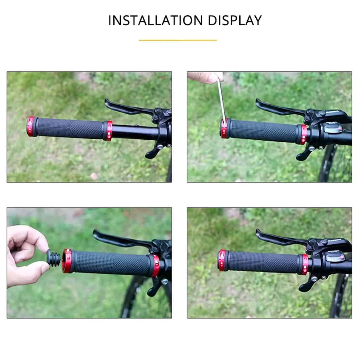 GripMax Anti-Slip Mountain Bike Handlebars Pair ATHLEXES