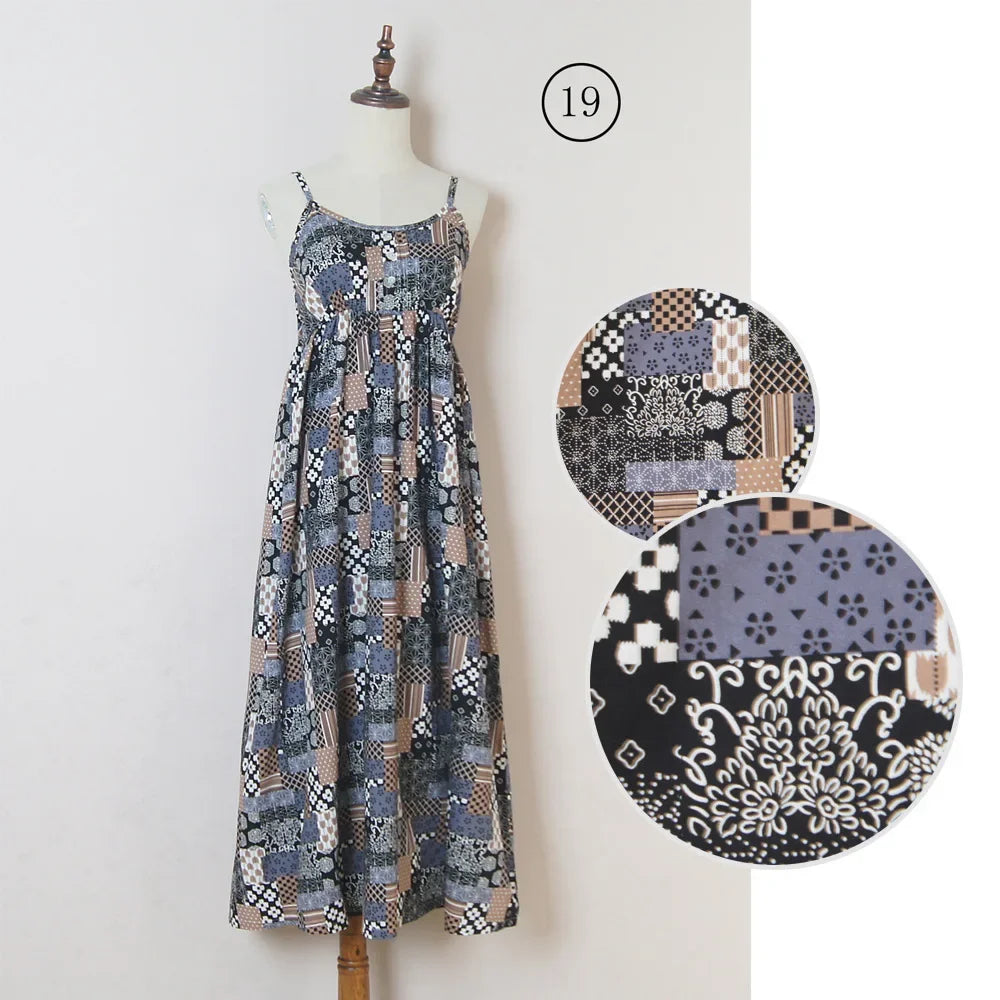 Floral Summer Maxi Halter Dress ATHLEXES