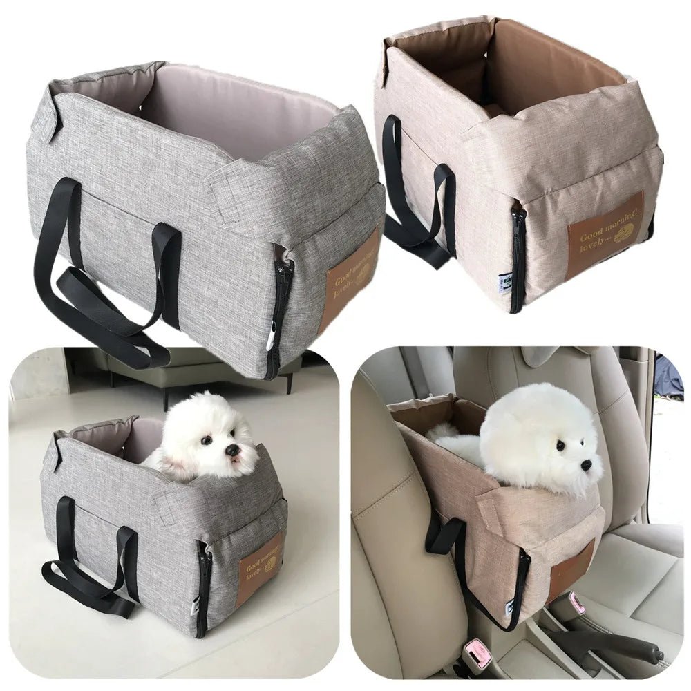 Dog Car Seat Bed Car Central Dog Car Seat Bed Portable Dog Carrier for Small Dogs Cats Safety Travel Bag Dog Accessories ATHLEXES