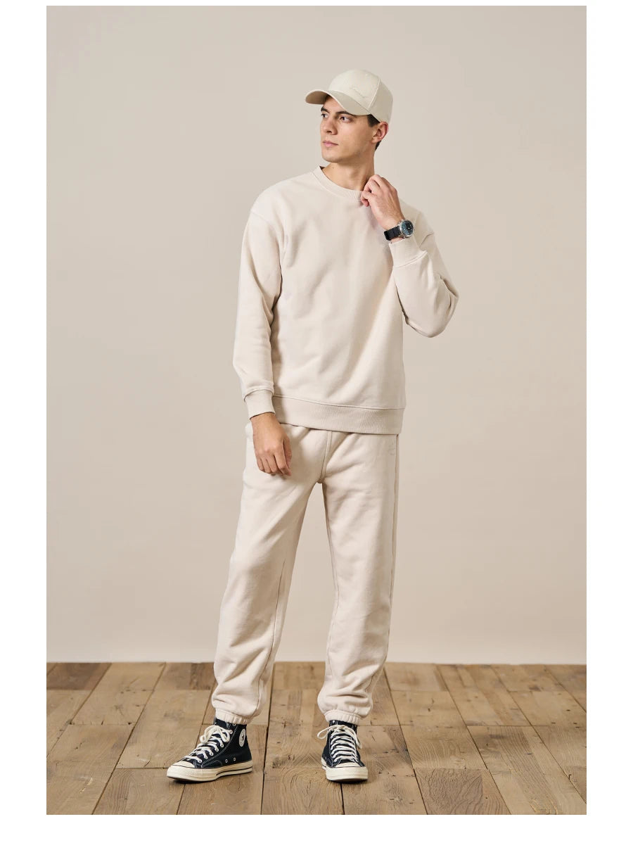 SIMWOOD Oversized Minimalist Menâ??s Sweatshirt SI980547 ATHLEXES