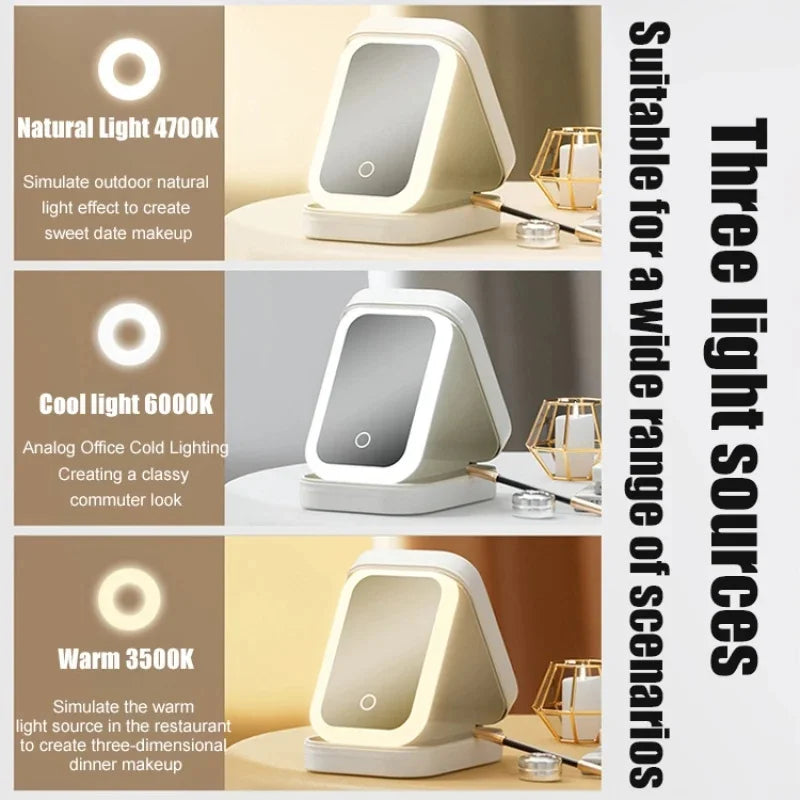 IllumiCase LED Makeup Storage & Travel Mirror ATHLEXES