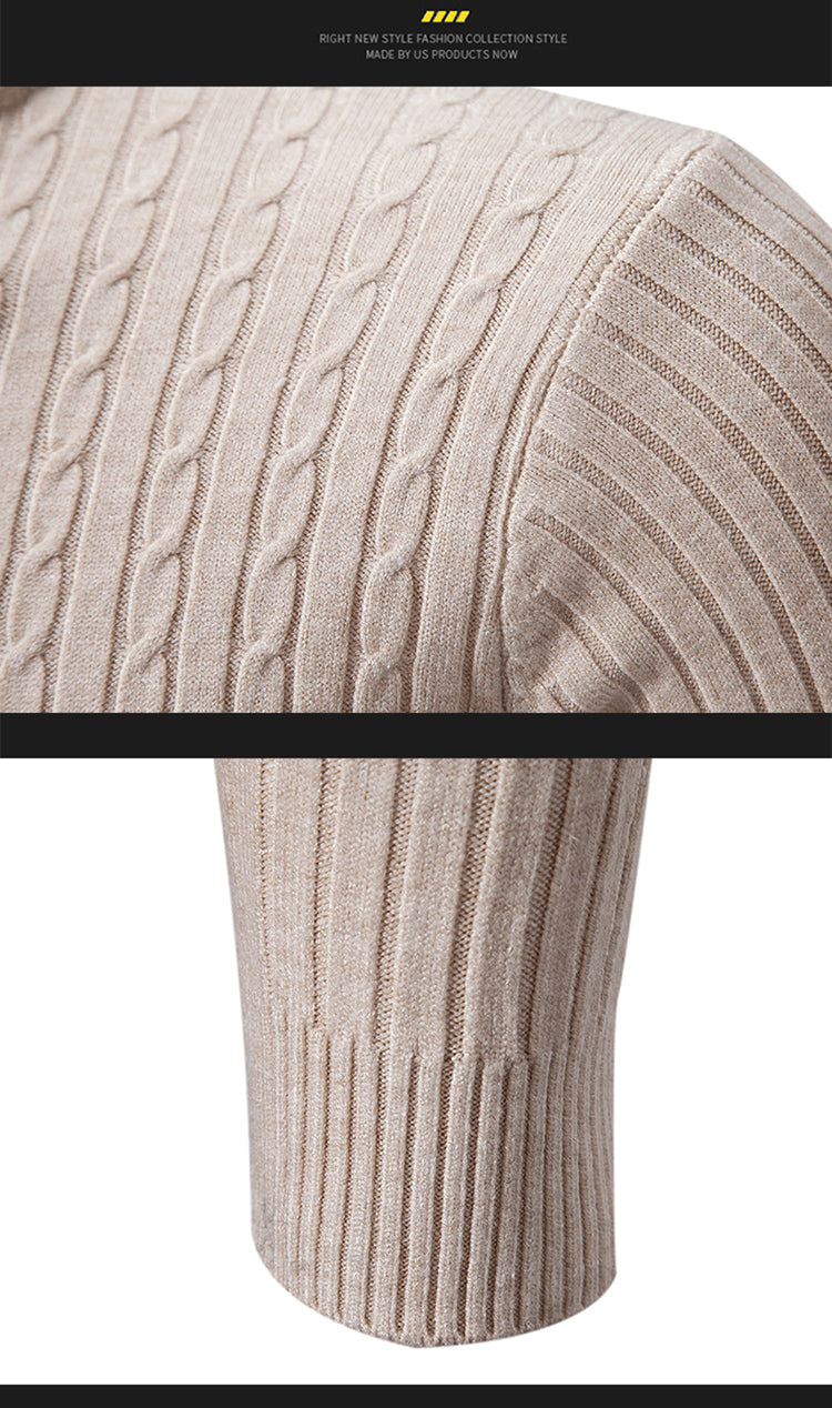 Elevate Warmth Men's Turtleneck Sweater Pullover ATHLEXES