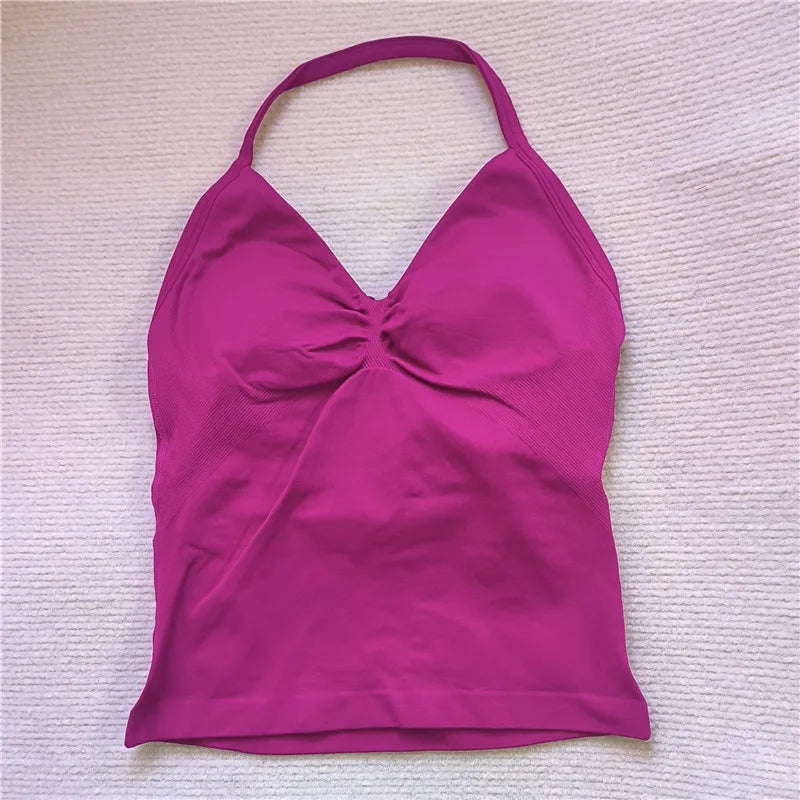 Seamless V Neck Fitness Tank Top for Women ATHLEXES