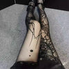 Gothic Spider Web Silk Tights for Alternative Fashion Women ATHLEXES