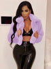 Velvet Luxe Faux Fur Cardigan Jacket ATHLEXES