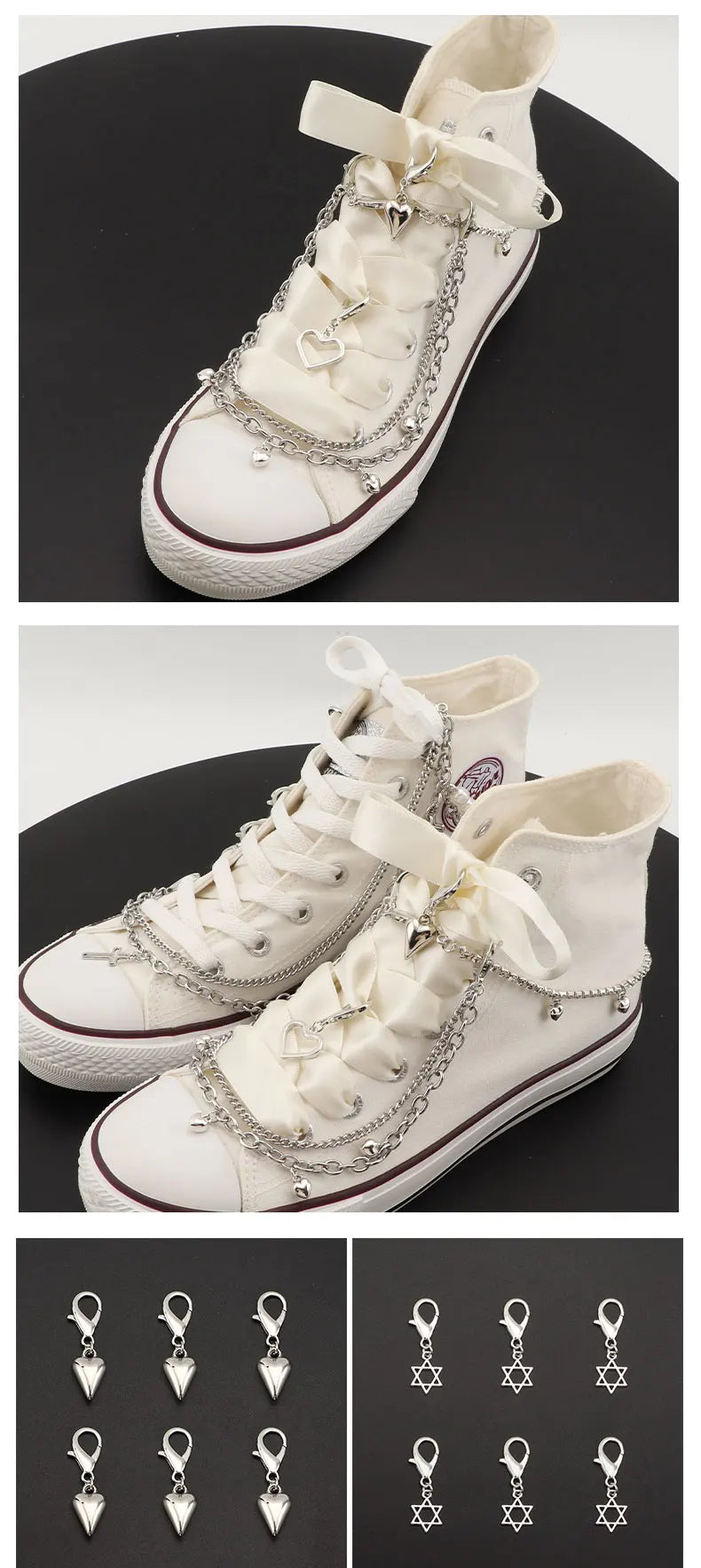 Bling Rhinestone Chain Shoe Decor for Women’s Sneakers and Accessories ATHLEXES