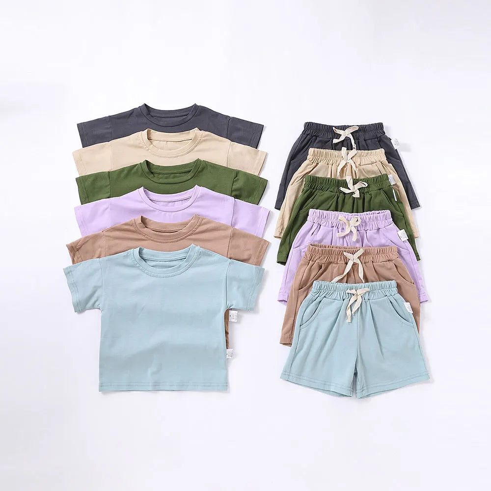 Summer Sports Duo: Kids Tracksuit Set for Boys & Girls ATHLEXES