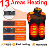 9-Zone USB Electric Heated Vest ATHLEXES