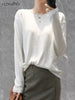 YSZWDBLX Women's Slim Fit Knit O-neck Sweater ATHLEXES