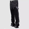 European American Patchwork Flared Denim Pants S-XXL ATHLEXES