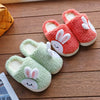 Cozy Rabbit Flip Flops for Kids - Warm Cotton Slippers ATHLEXES