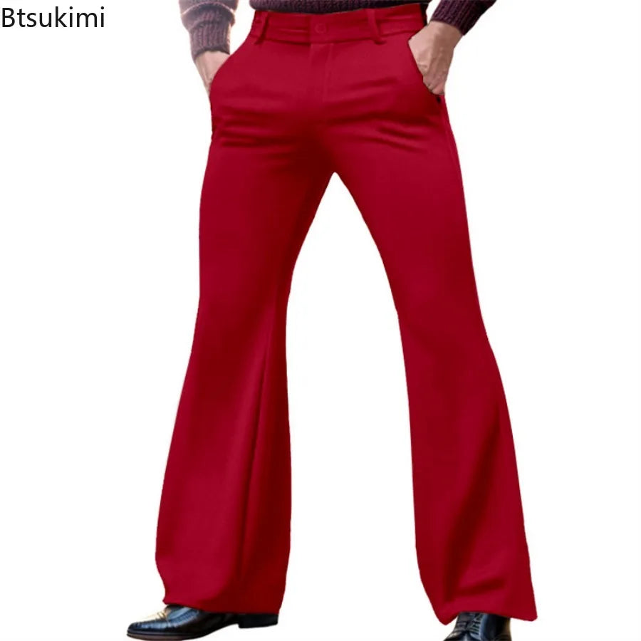 Elegant Plus Size Men's Flare Trousers ATHLEXES