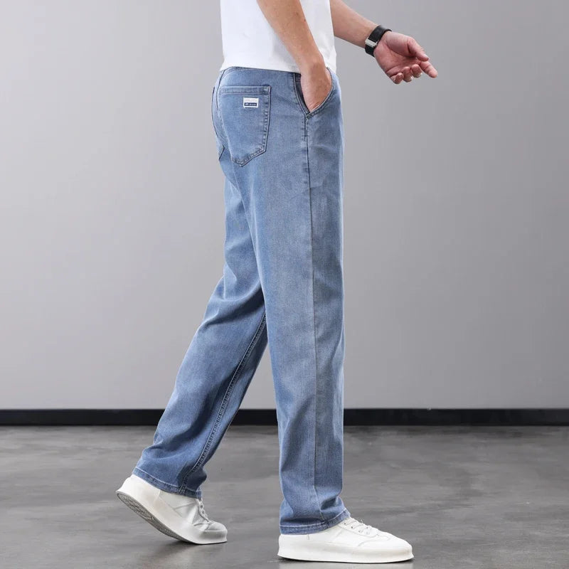 BreezyCool Men's Summer Denim Pants ATHLEXES