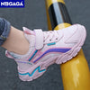 Chic Pink Girls Leather Sport Sneakers ATHLEXES