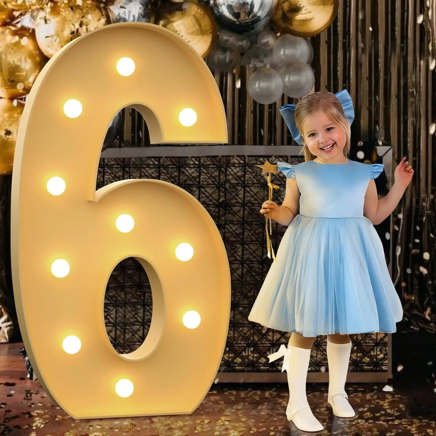 Radiant 4FT DIY Light Up Numbers for Celebrations ATHLEXES
