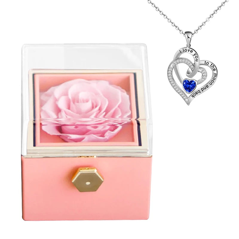 Eternal Love Rose Necklace Gift Set in Luxurious Box ATHLEXES