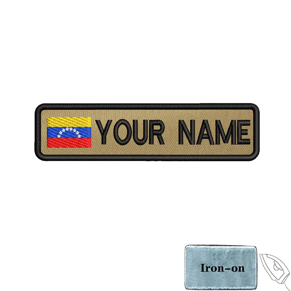 Custom 10cm Flag Patch Badge - Iron On or Hook Loop ATHLEXES