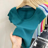 Cotton U-Neck Slimming Summer Tee for Women ATHLEXES