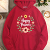Floral Wreath Casual Hoodie for Women ATHLEXES