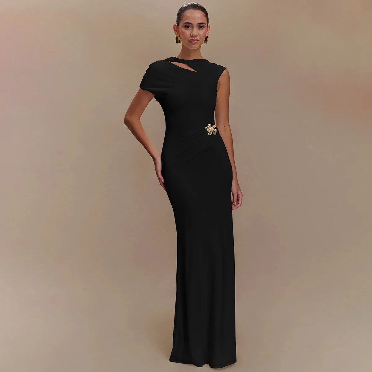 Elegant Backless Long Dress for Women ATHLEXES