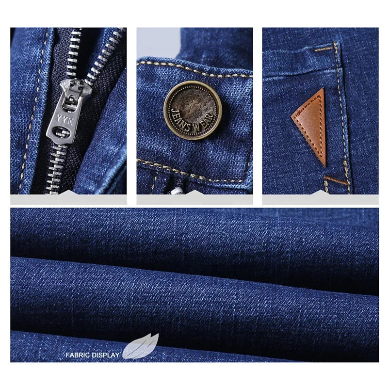 Classic Stretch Straight Fit Denim Jeans for Men ATHLEXES