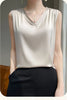 SilkBlend V-Neck Summer Blouse for Women ATHLEXES