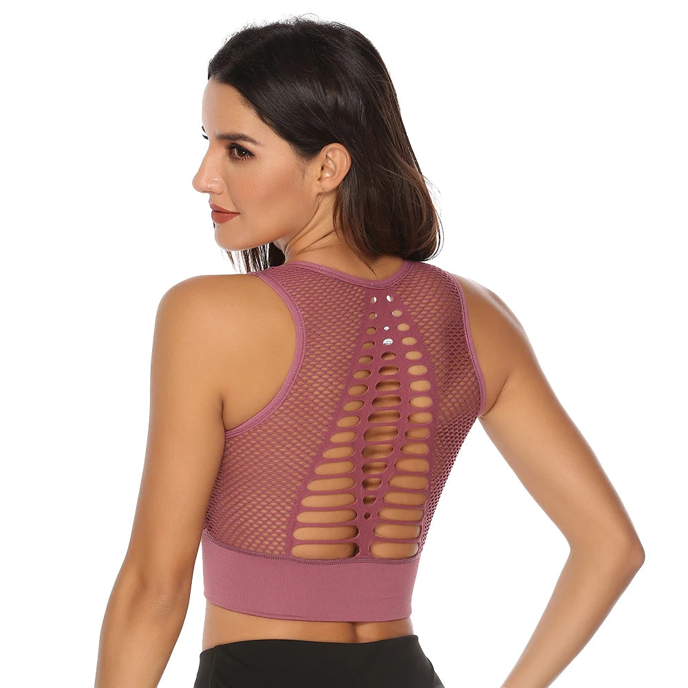 QuickDry Backless Yoga Sports Bra Tank Top ATHLEXES