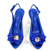 Royal Blue Elegance: Venus Chan Heel & Bag Set ATHLEXES