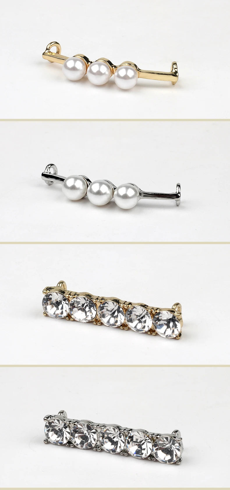 GlamLace Pearl Rhinestone Shoelace Buckle Charm Accessories ATHLEXES