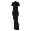 Elegant V-Neck Side Slit Maxi Dress for Women ATHLEXES