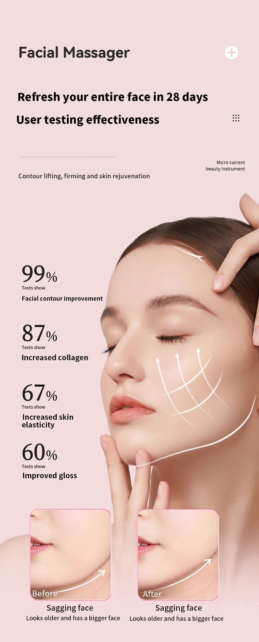 ReviveGlow Microcurrent Facial Massager ATHLEXES