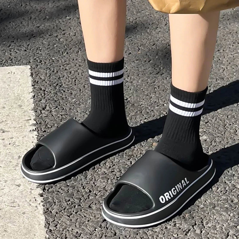 Feslishoet Luxe Letter Slides for All Seasons ATHLEXES