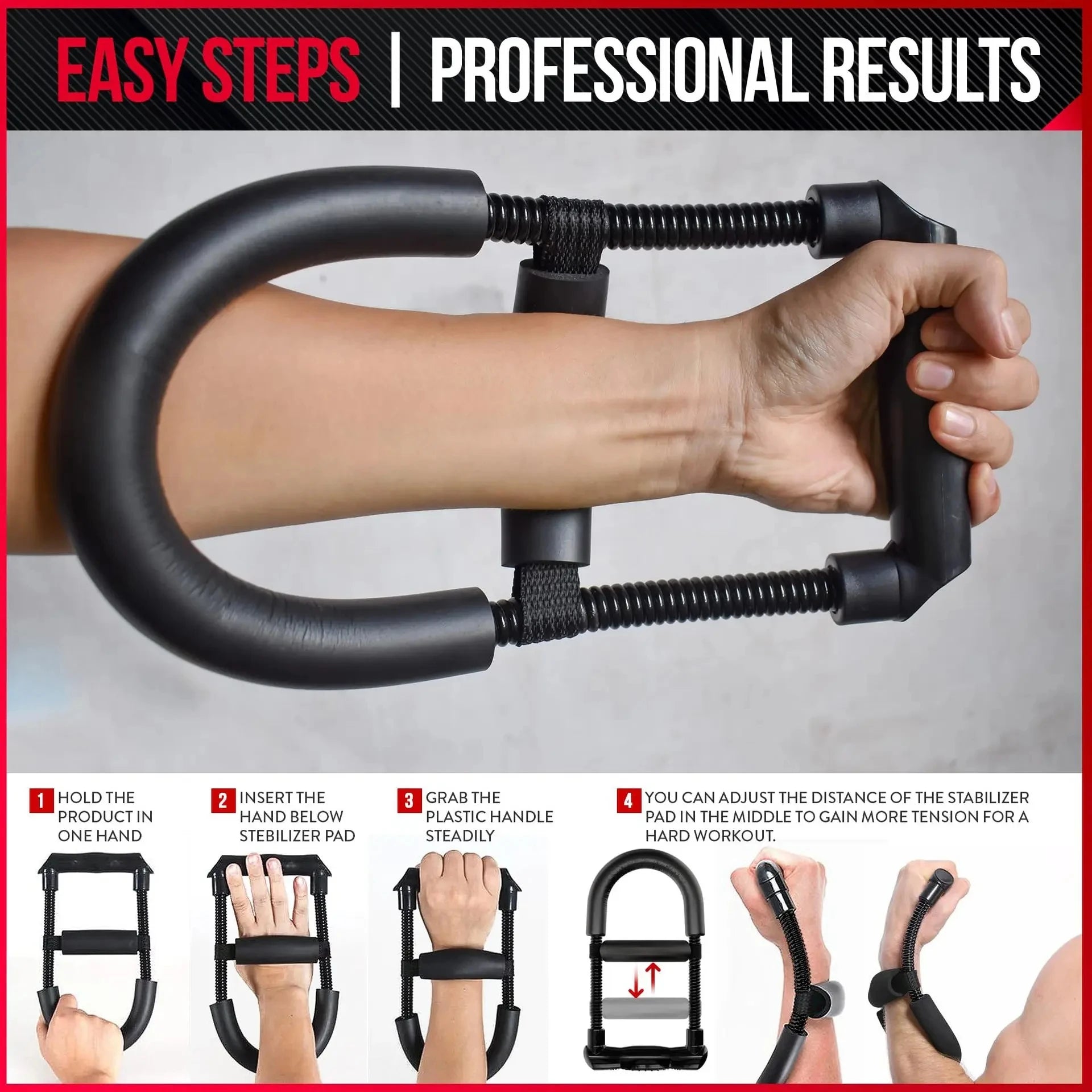 PowerGrip Adjustable Forearm Strengthener ATHLEXES