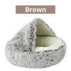 PurrNest Plush Cat Bed: Cozy 2-in-1 Winter Retreat ATHLEXES