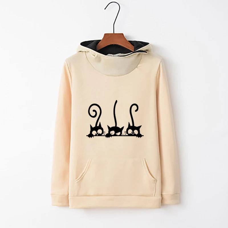 CozyCat Women's Pullover Hoodie ATHLEXES