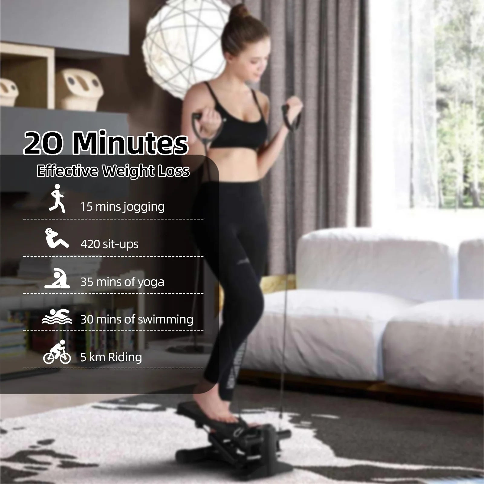HomeFit Air Stepper with LCD Display ATHLEXES
