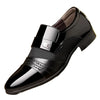 Classic Black Pointed Toe Leather Loafers for Men ATHLEXES