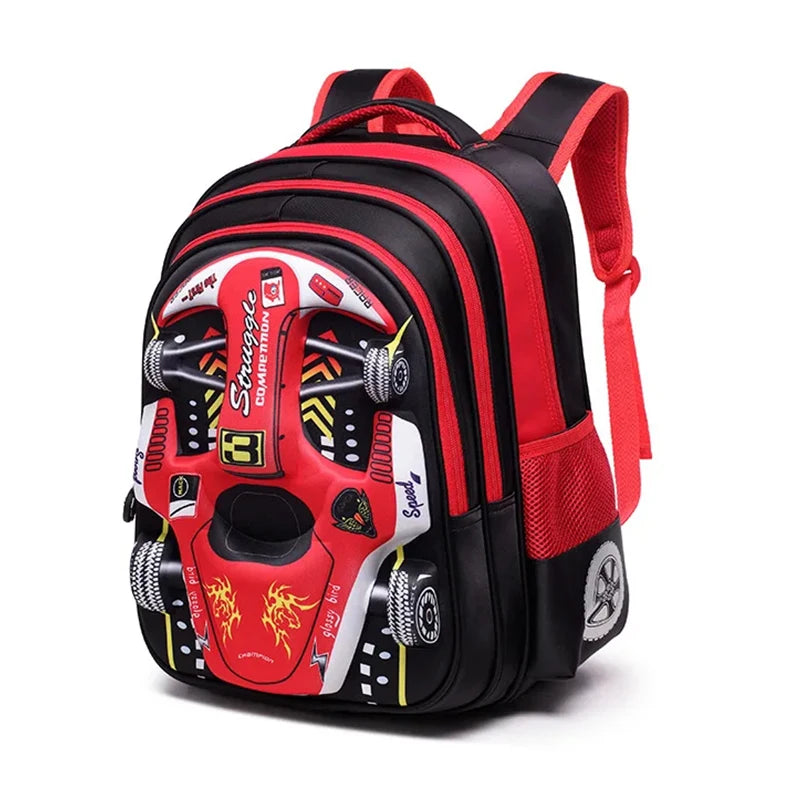 3D Waterproof Kids Car Backpack for School ATHLEXES