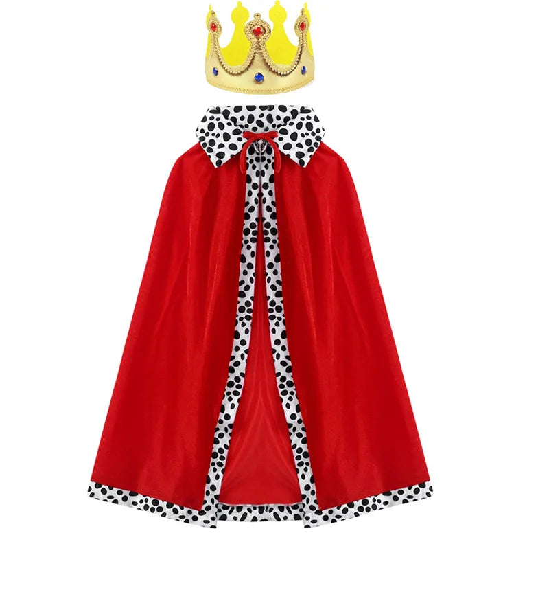 Royal Prince King Costume with Cloak & Crown ATHLEXES