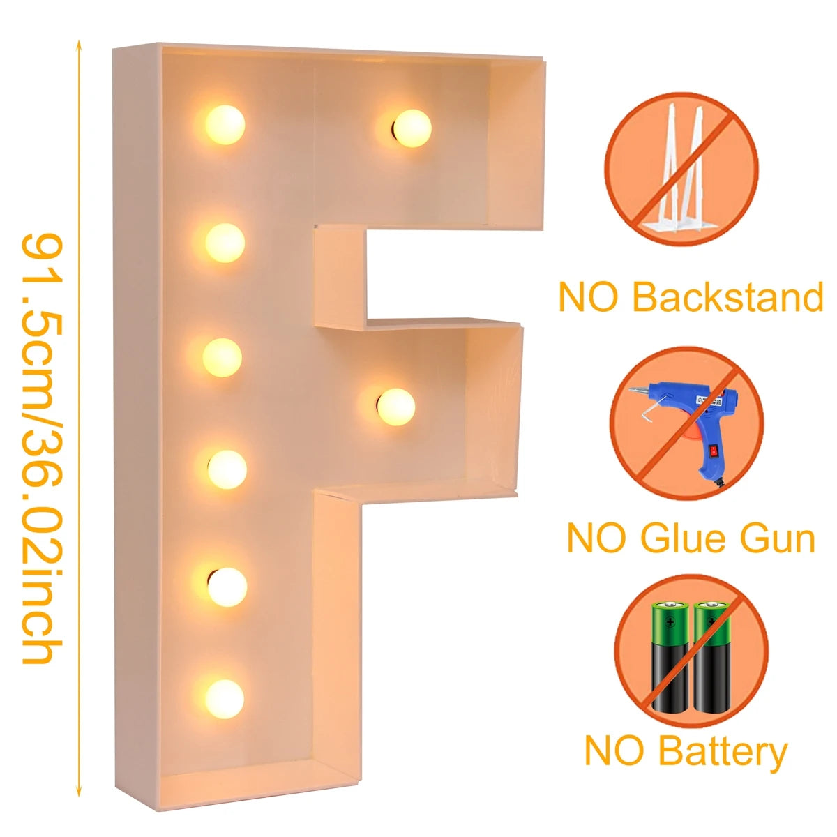 Giant LED Letter Light Box for Events & Decor ATHLEXES