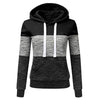 Tricolor Chic Women's Graphic Hoodie Sweatshirt ATHLEXES
