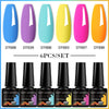 NailArt Pro 6pc UV Gel Polish Kit for Manicure ATHLEXES